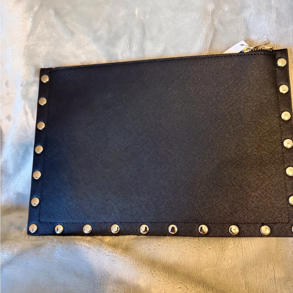 White House Black Market Black Floral Clutch - Picture 6 of 6